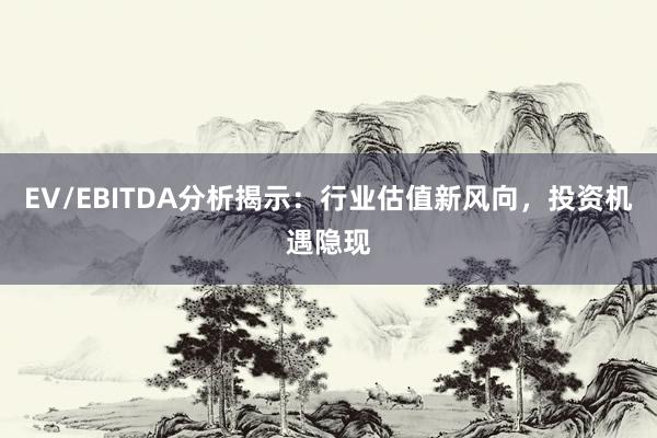 EV/EBITDA分析揭示：行业估值新风向，投资机遇隐现