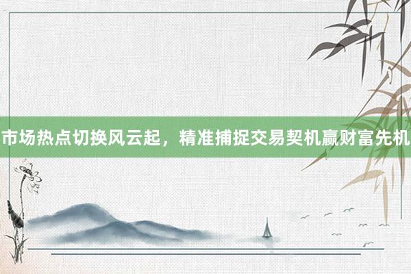 市场热点切换风云起，精准捕捉交易契机赢财富先机